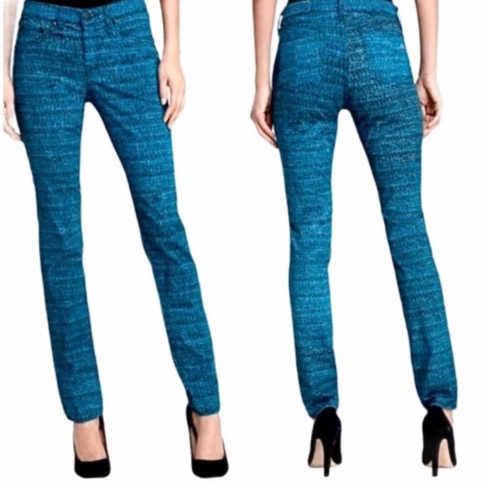 Rag & Bone Blue Tweed Print Leggings